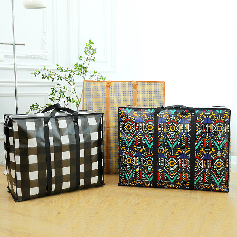 包邮大容量无纺布覆膜搬家袋新款防泼水行李袋牛津布加厚收纳袋子