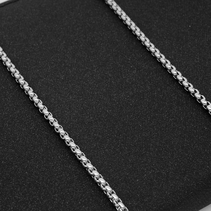 厂家批发 钛钢不锈钢男士个性项链60cm链条配件