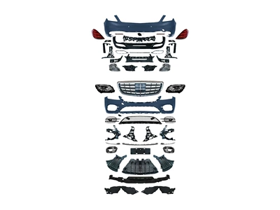 Suitable for Mercedes-Benz S-Class W222 Old Model to New Amg65/63/S450 Sports Maybach Body Kit Front and Rear Bumper Modification (Big Surrounded) - w222-s450-old-to-new-complete-set