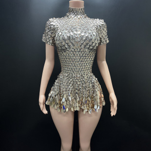 Signing Club Company Annual Meeting Performance Suit Nightclub Bar Sequins Slim Fit dress Model Catwalk Banquet Evening Dress