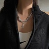 Brand small design necklace hip-hop style, chain for key bag , light luxury style, trend of season, European style