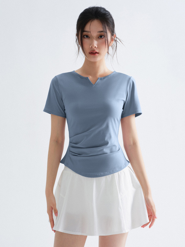 运动短袖T恤女夏季大码胖mm显瘦透气速干上衣跑步训练瑜伽健身服|undefined