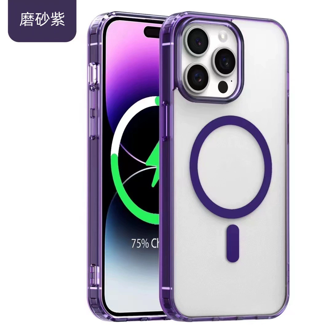 Подходит для iPhone 16 Pro, матовая магнитная чехолclear для Apple 15 Pro MagSafe, чехол для мобильного телефона