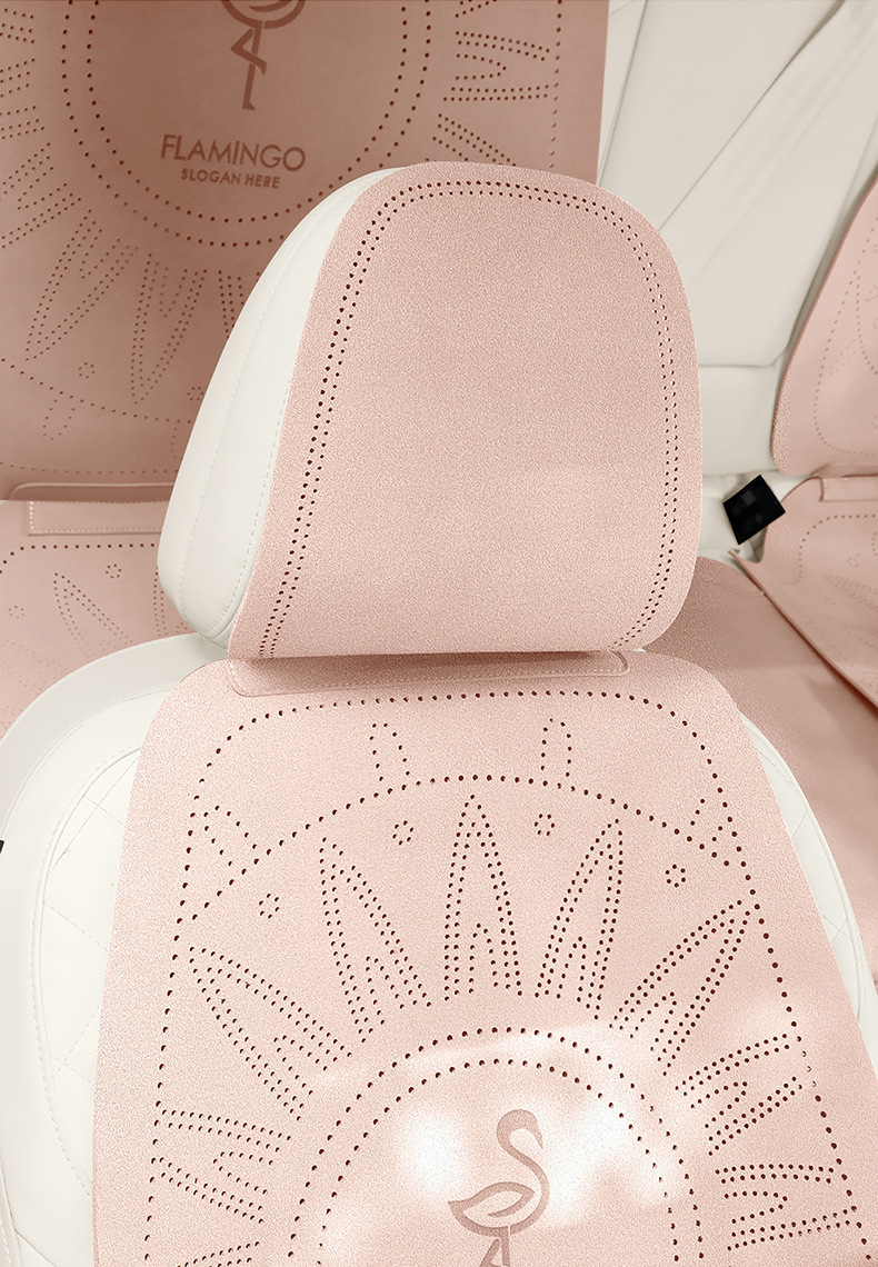 Lynk & Co 08EMP Suede Seat Cushion Flamingo Car Seat Cushion Summer Breathable Foreign Trade Amazon Independent Station
