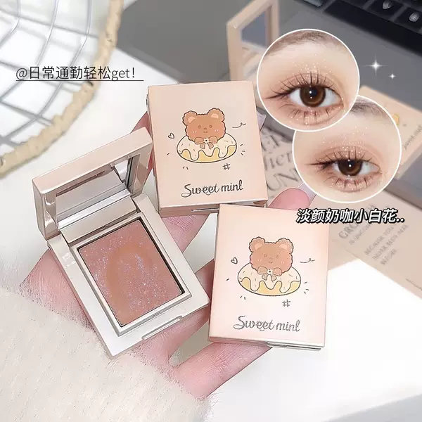 Sweet Mint Multi-Purpose Powder, Clear and Natural, with a Matte and Fine Shimmer Finish, Single Color Eyeshadow