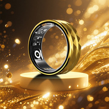 R12M智能戒指心率血氧计步卡路里睡眠监测计步时尚智能戒指跨境