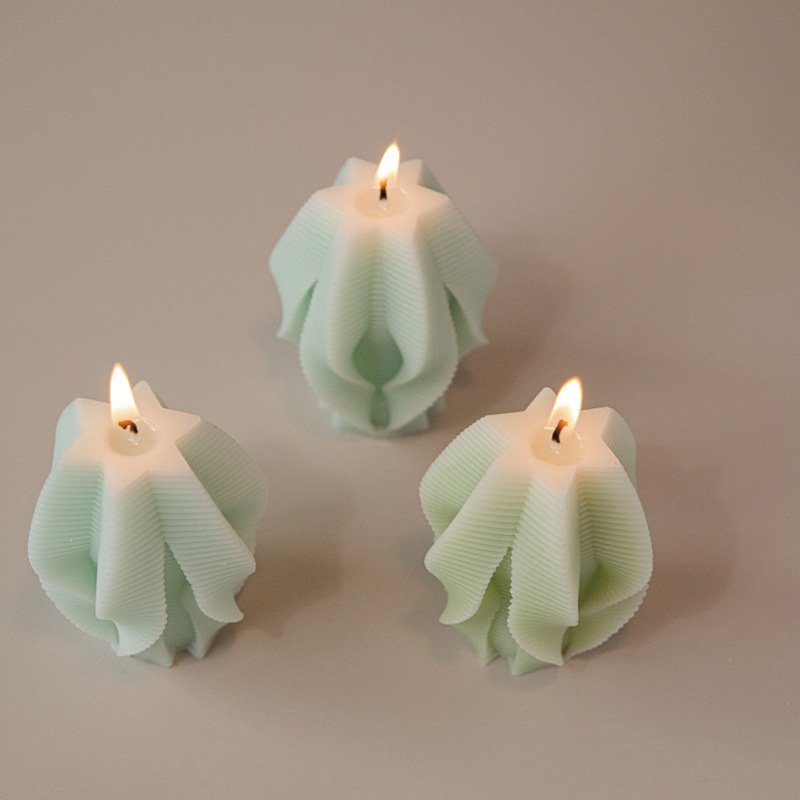 Venta caliente ins estilo caliente giratorio forma de aromaterapia geométrica decoración de velas adornos recuerdos de boda venta caliente al por mayor