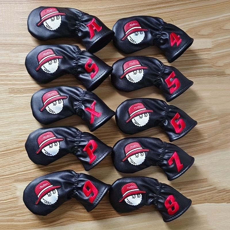 블랙 소프트 가죽 아이언 세트(10개)