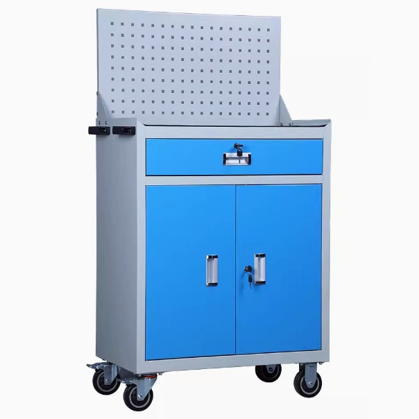 汽修移动工具车铁皮柜数控车铣机床工具箱重型五金双开门 工具柜