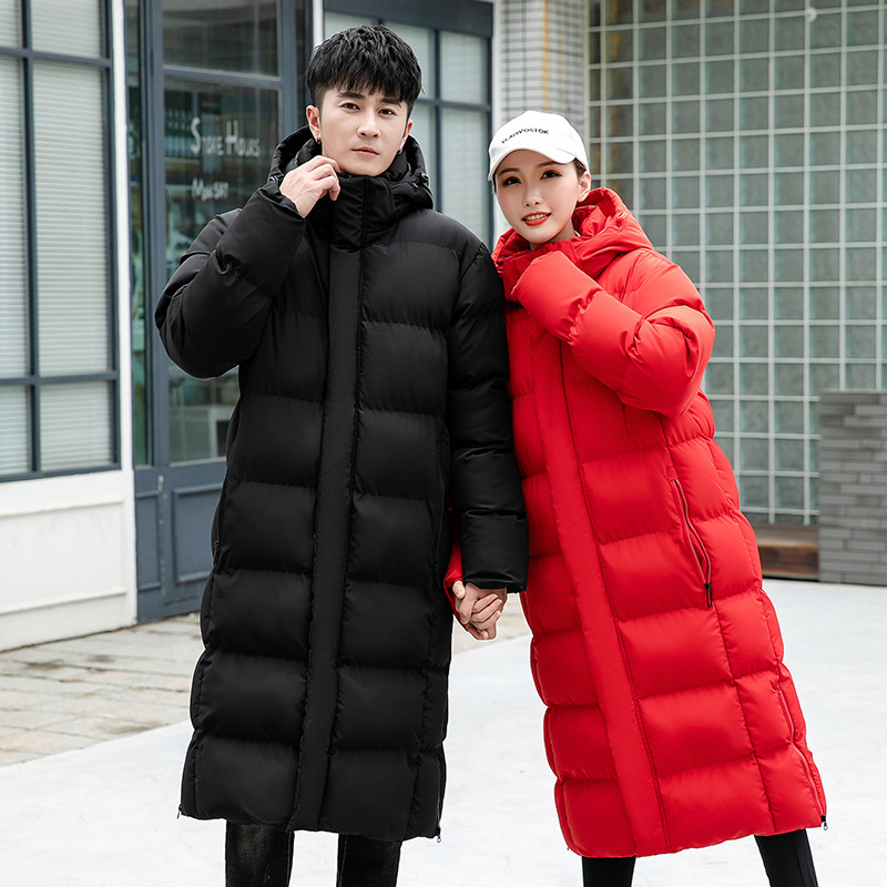 Long over-the-knee sports down cotton-padded coat men's thickened winter training sports students art exam dance women's cotton coat factory direct sales Long over-the-knee sports down cotton-padded coat men's thickened winter training sports students art exam dance women's cotton coat factory direct sales