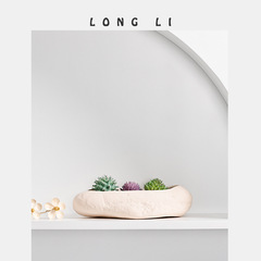 隆利陶瓷花盆多肉小花盆ins簡約家居迷你花盆擺件裝飾品盆栽綠植