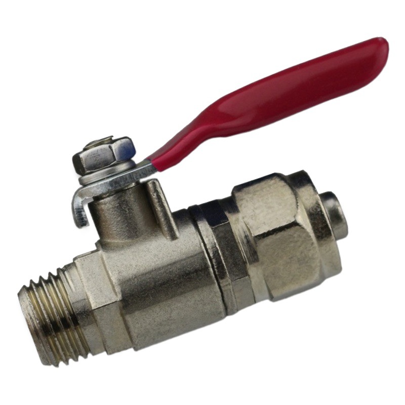 Purificador de agua al por mayor entrada de tres vías válvula de bola 3 puntos de gran diámetro interruptor de entrada de cobre núcleo de la válvula de alta calidad
