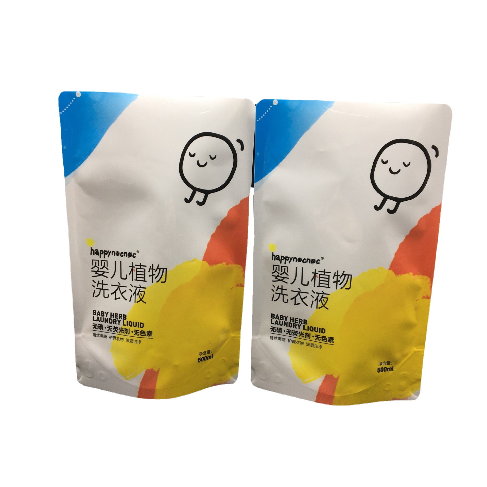 洗衣液补充装包装袋洗衣液袋500ml洗衣液包装袋500ml站立吸嘴袋