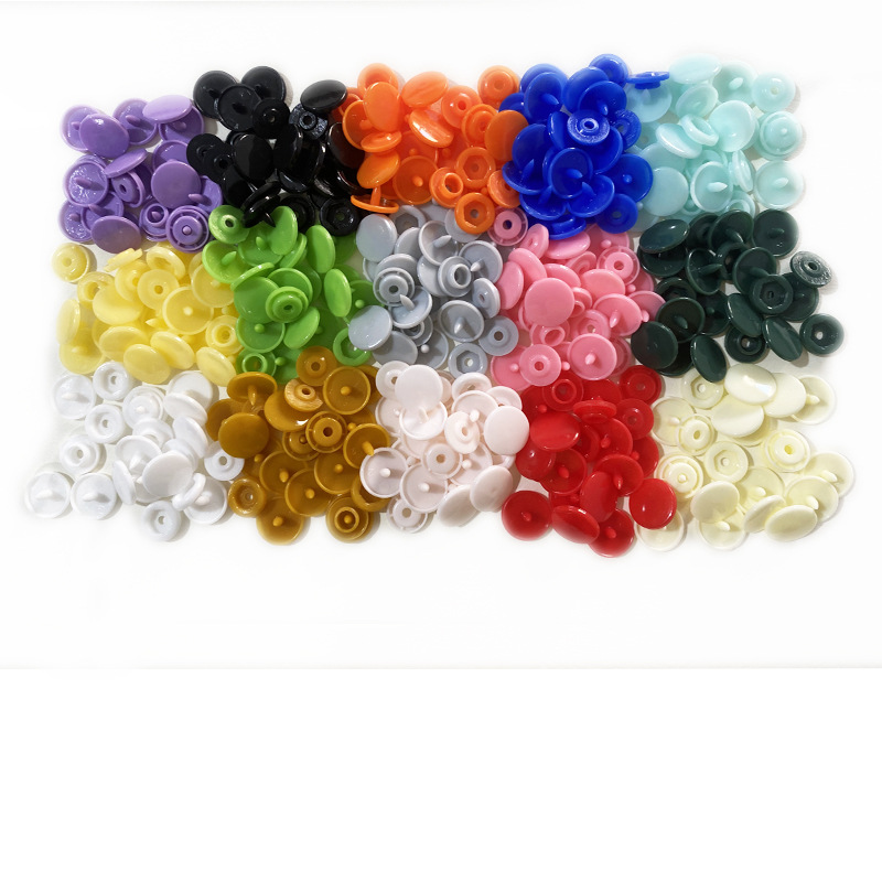 T3T5T8 impermeable con botón a presión de resina plástica, botones de ropa de bebé, botones invisibles, botones de color sin costura