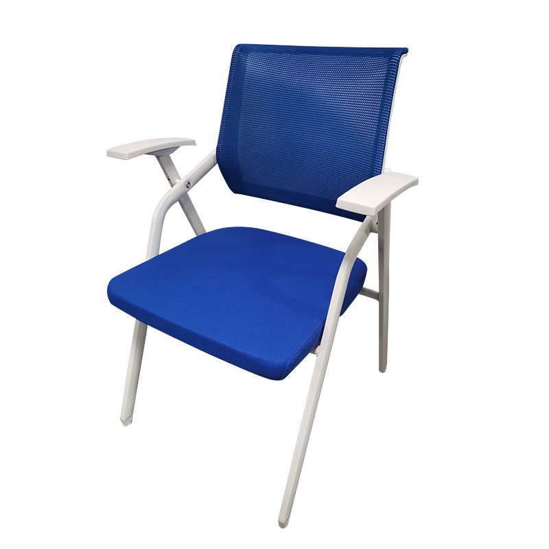 Silla de entrenamiento silla plegable blanca simple moderna con tablero de escritura Silla de conferencia de oficina Silla de computadora silla ergonómica image 6
