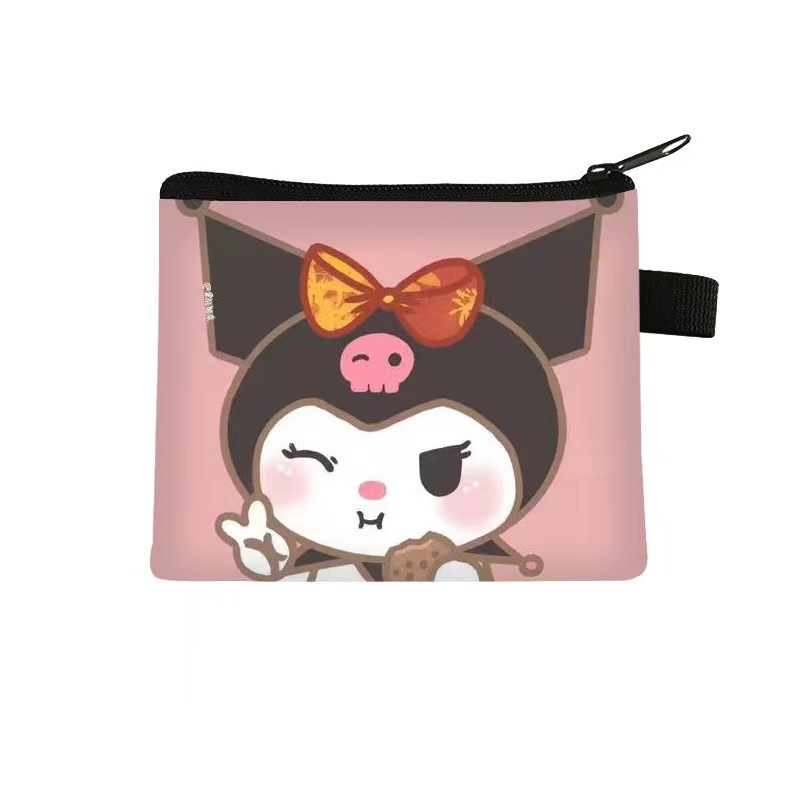 2023 nuevo bolso de cambio de dibujos animados para niños Kulomi bolso de tarjetas de chicas bolso de auriculares portátiles con cremallera al por mayor