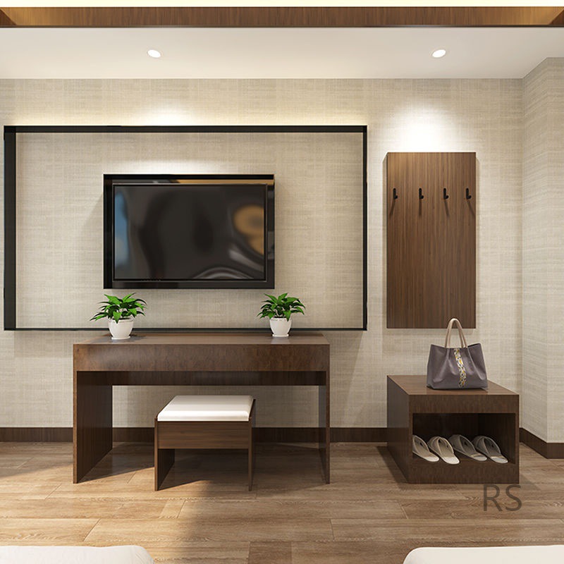 RS民宿酒店专用电视柜出租房宾馆客房行李柜公寓标准间全套现做桌