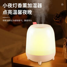 香薰機加濕器二合一大霧量雙噴頭氛圍夜燈靜音跨境直供空氣加濕器