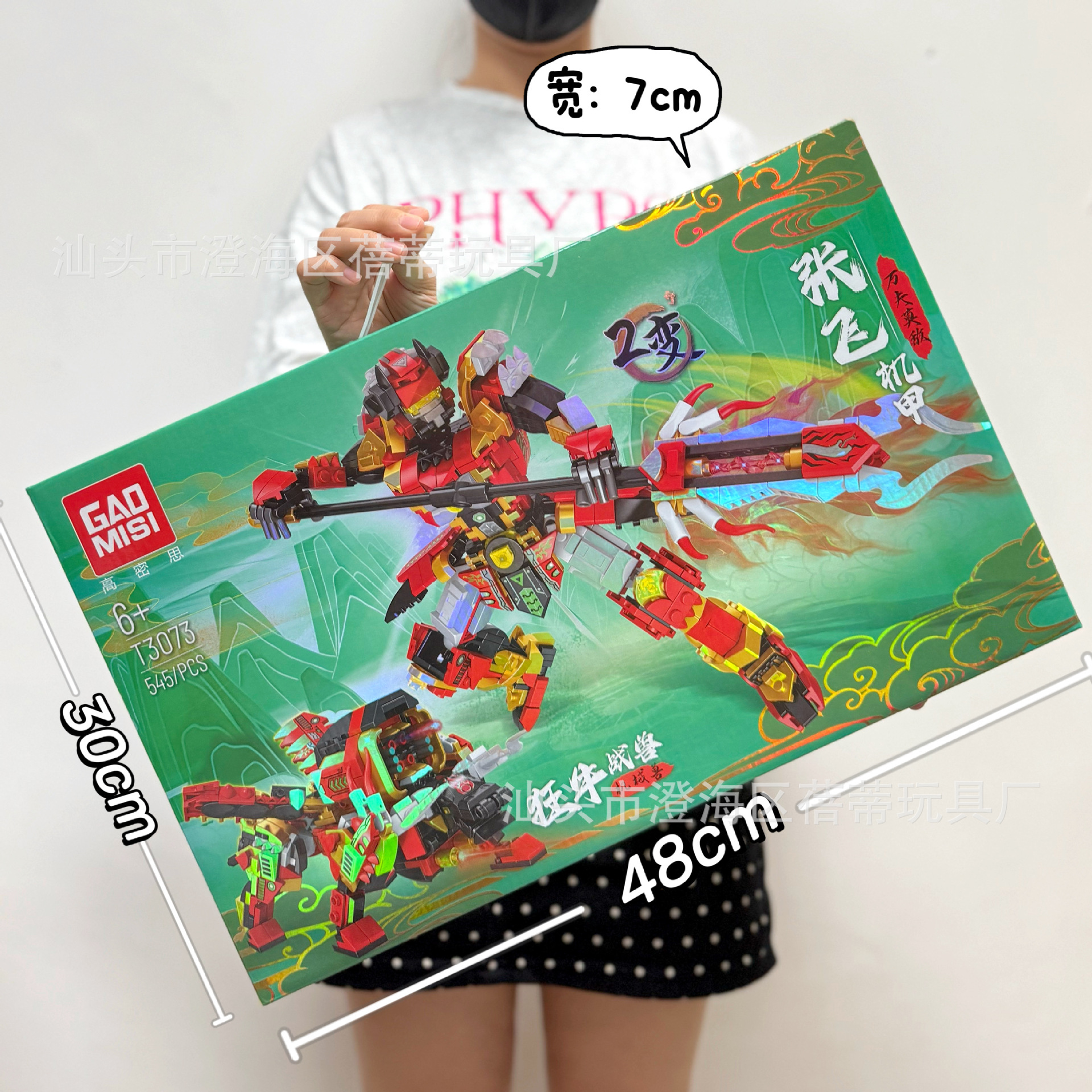 T3073张飞机甲积木【545颗粒】