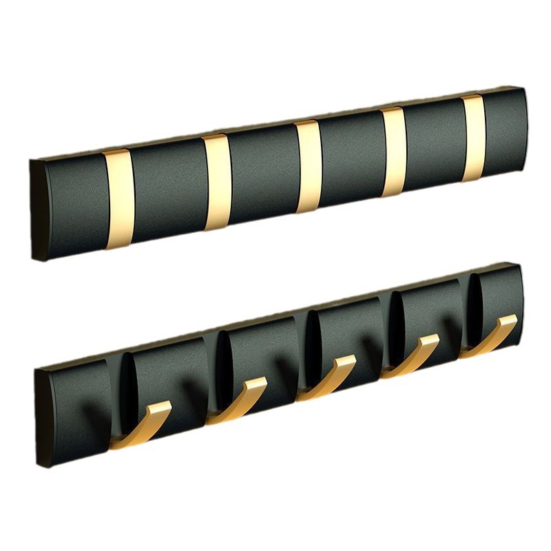 Gancho de ropa invisible creativo de aluminio espacial gancho de ropa de pared gancho de ropa sin perforar