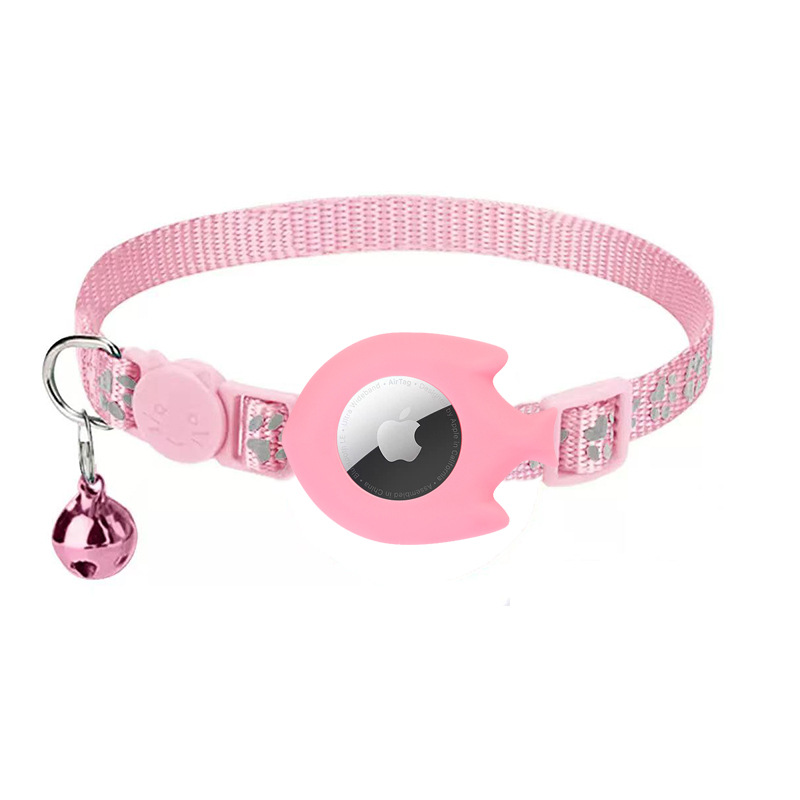 Funda de silicona rosa + pececitos (rastreador no incluido)