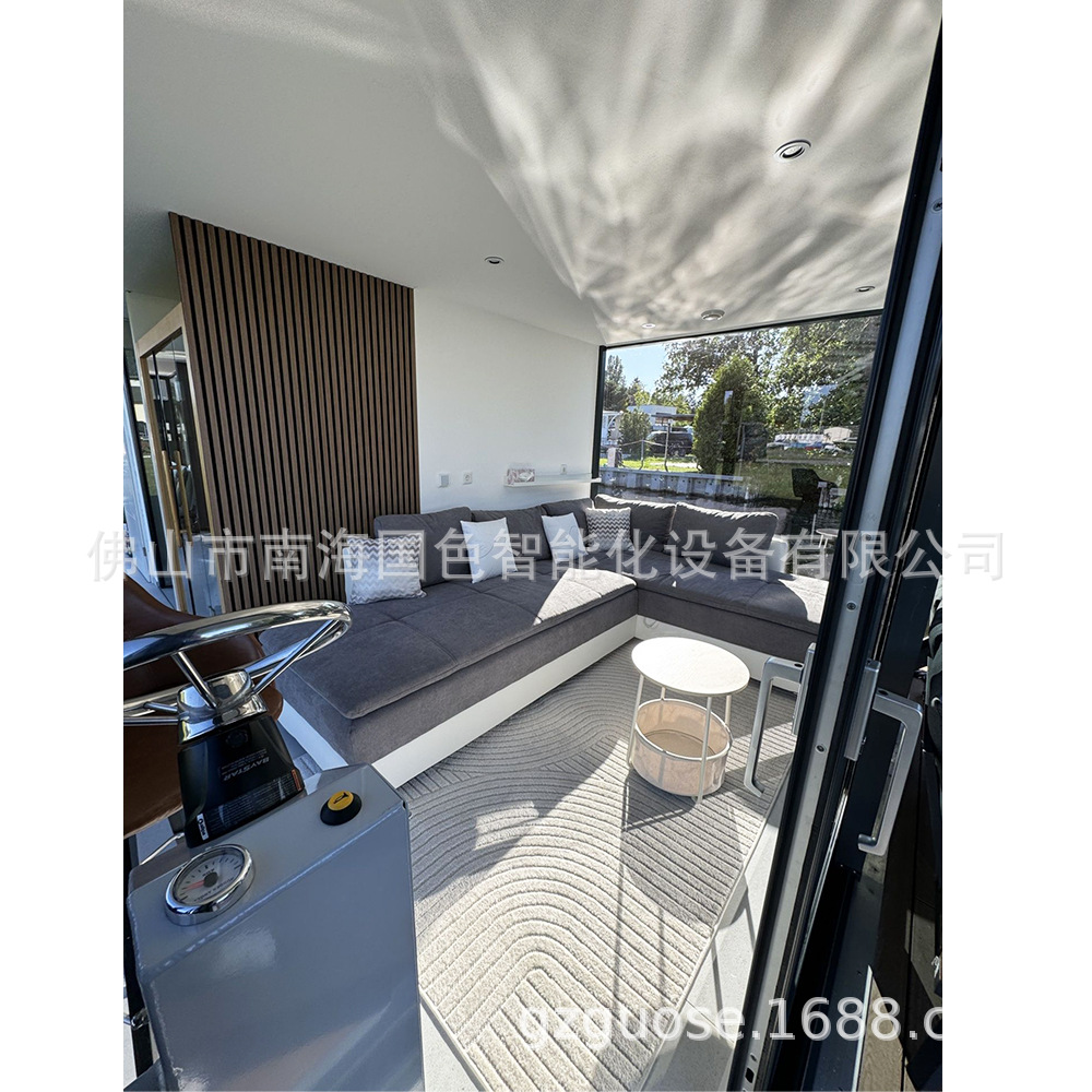 Export Foreign Trade Scenic Resort Casa de vacaciones Casa de acero ligero Contenedor Casa de barco de agua Estructura de aluminio Casa de villa de mar