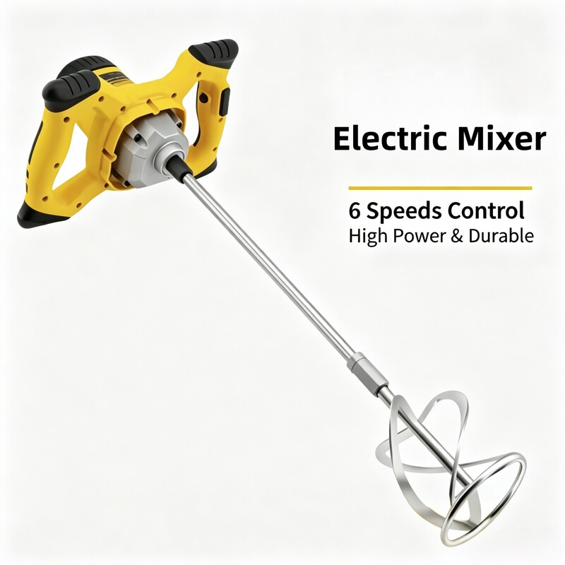 Cross-border electric mixer with all-copper motor, blender for paint, coatings, cement, and putty, manufacturer of high-power handheld models Cross-border electric mixer with all-copper motor, blender for paint, coatings, cement, and putty, manufacturer of high-power handheld models