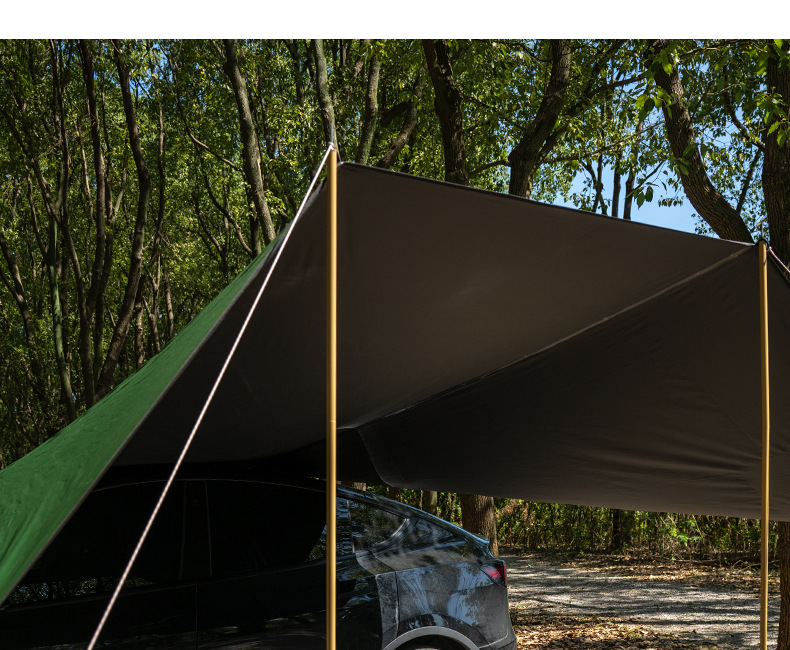 Explorer Roof Side Canopy Full Blackout Camping Canopy Tent Rear Tent Sunshade Universal for Camping Vehicles