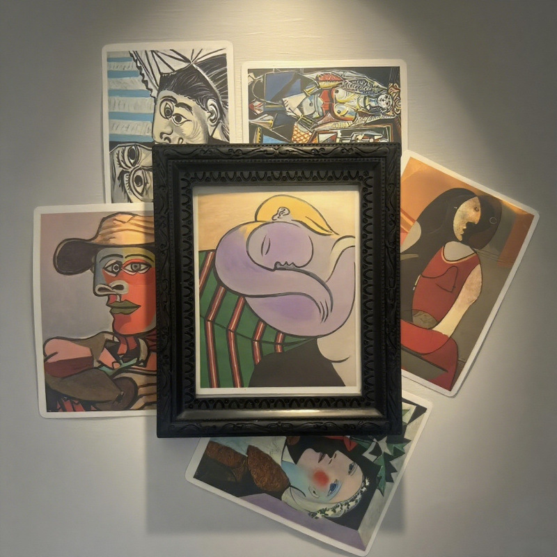 Refrigerator Magnet Photo Frame Creative New Specimen Stamp Photo Collection Frame Storage DIY Cultural Creative Magnetic Photo Frame