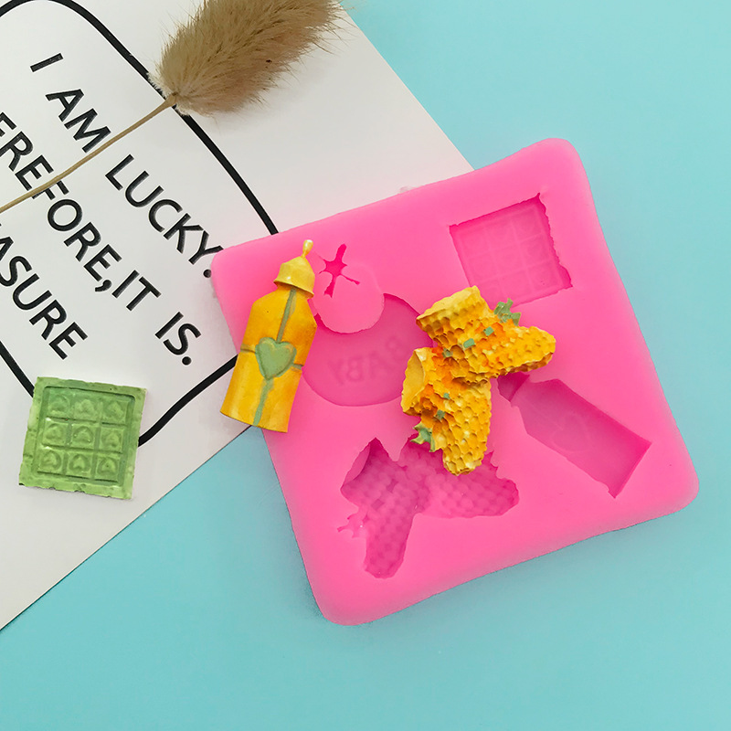 DIY手帕奶瓶围嘴鞋子宝宝用品硅胶模具翻糖蛋糕装饰工具巧克力模