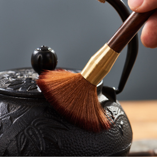 Tea brush does not shed hair, tea pen, pot maintenance brush, tea tray sweeper brush, tea set accessories, coffee table cleaning, tea brewing brush, pot pen