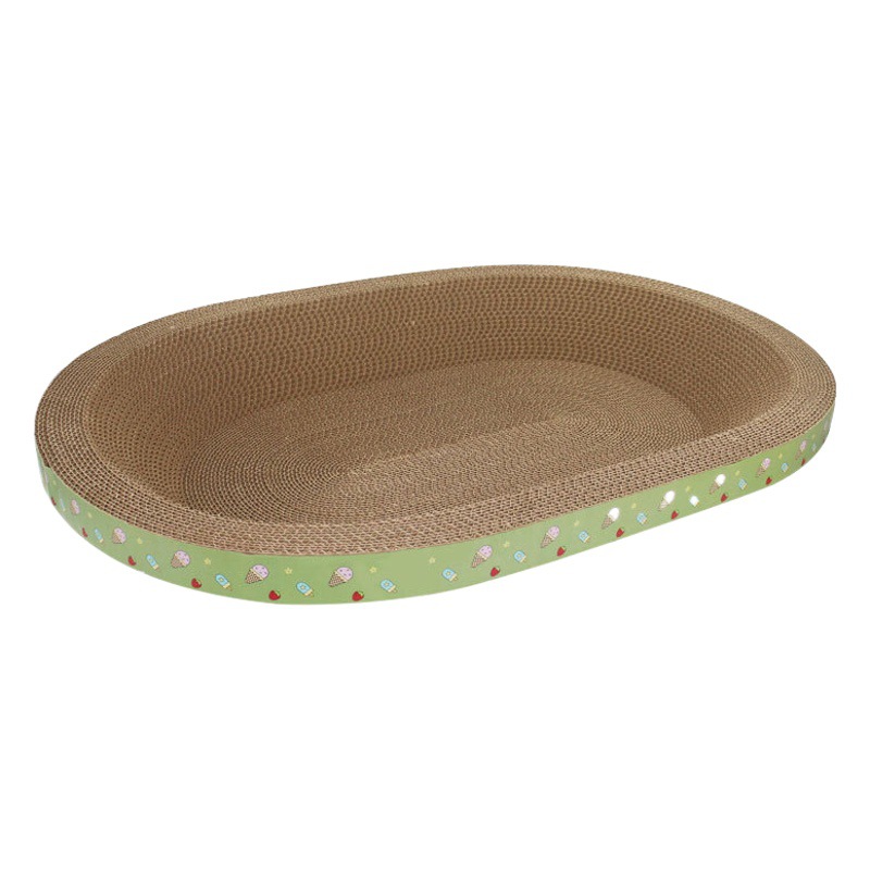 Cat Scratch Board Cat Nest Thickened Corrugated Paper Wear-resistant No-crumbs Claw Basin Cat Toy Cat Nest Integrated Toy Cat Scratch Pad