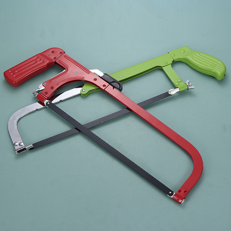Jiutong fábrica al por mayor de sierra arco marco plateado Luo ajustable jardín aleación aluminio tubo cuadrado herramienta manual para trabajar la madera image 4