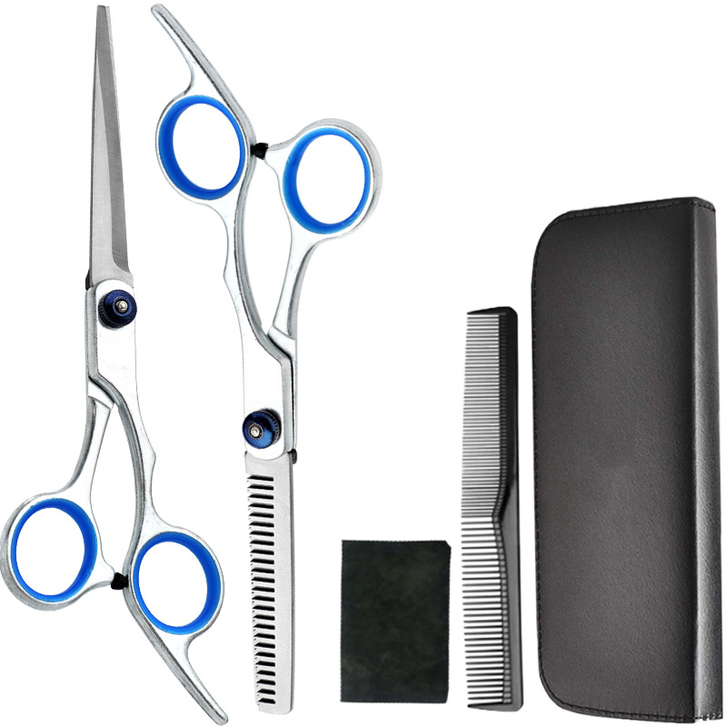 Directo de fábrica tijeras de peluquero conjunto de tijeras de peluquería dientes planos tijeras profesionales flequillo herramienta de adelgazamiento estilista tijeras de peluquero