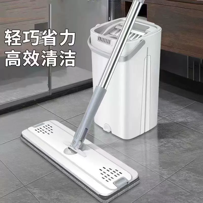 加厚拖把2024新款刮刮乐懒人家用大拖布免手洗一拖净平板拖地神器
