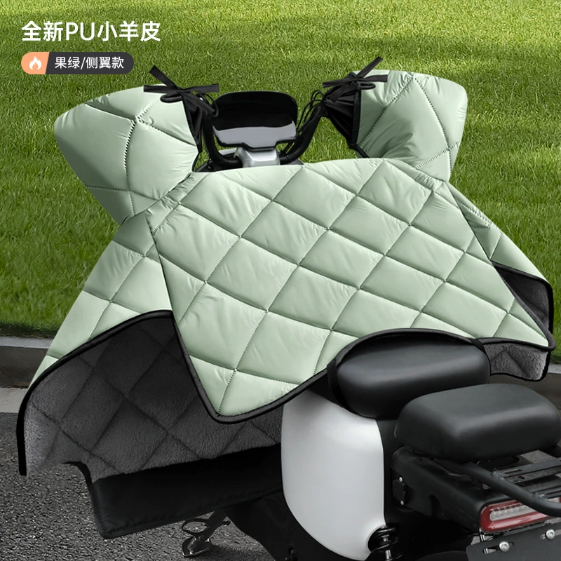 Электрический автомобиль, блокиющий ветер, зимний бархат, утолщенный аккумулятор, водонепроницаемый и ветрозащитный мотоцикл, зимний трамвай, теплый и холодный лобовой чехол