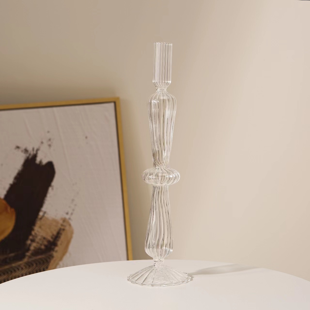 Estilo ins negro candelabro de cristal decoración nórdico romántico francés decoración del hogar tienda de ropa decoración suave