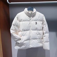 25年冬季新款MLB短款羽绒服男女休闲立领保暖面包服外套3ADJB0336