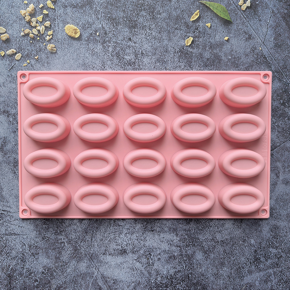 20 donuts oval 47 molde de galletas de chocolate molde de pastel molde de helado molde de silicona