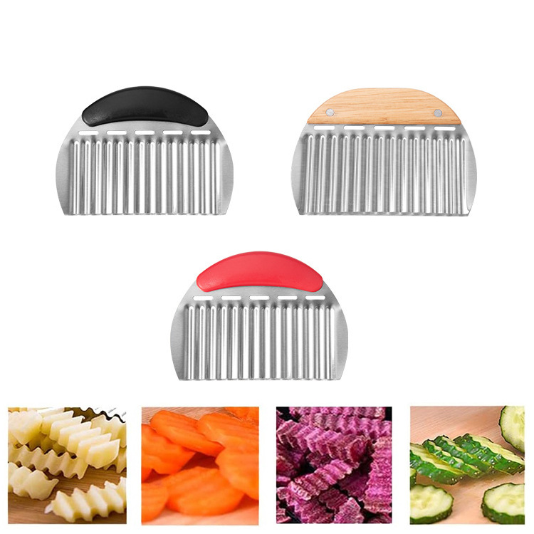 Wolf Tooth Potato Cutter Stainless Steel Wave Knife Household…