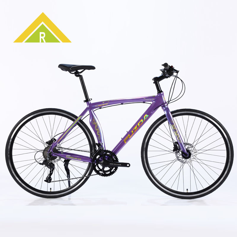 Factory wholesale road bike 700c aluminum alloy straight Mountain Speed City race wrinkle bronzing paint Factory wholesale road bike 700c aluminum alloy straight Mountain Speed City race wrinkle bronzing paint