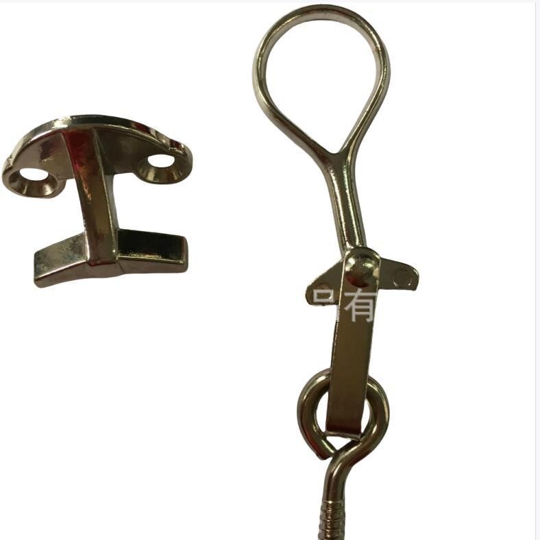 厂家直销锌合金窗扣带螺丝铁窗口，镀镍喷塑