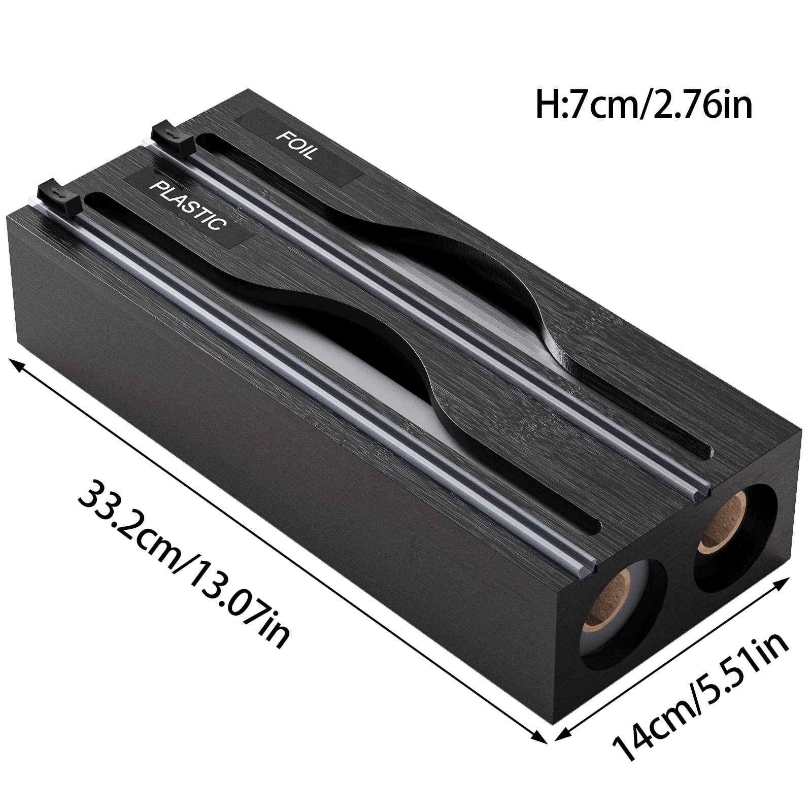 Nanzhu drawer storage box Tinfoil plastic wrap cutting box Bamboo plastic wrap cutter Kitchen storage box