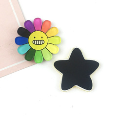 卡通可愛軟磁冰箱貼皇冠熱氣球飛機彩虹磁力貼便利貼裝飾黑白版貼