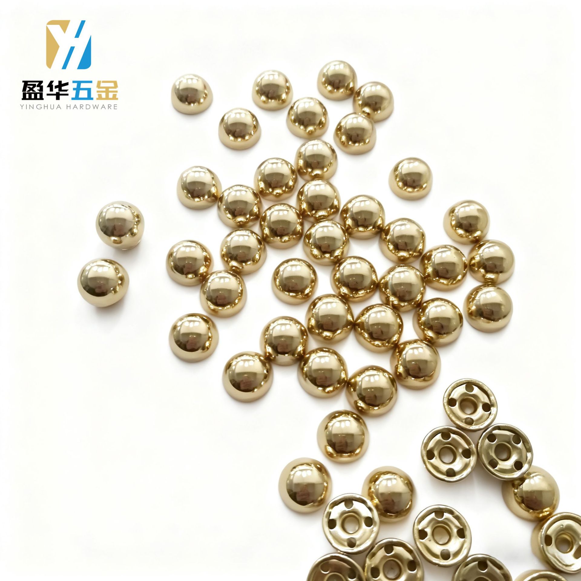 工厂供应铜合金铁圆蘑菇钉铆钉圆撞钉帽钉圆铆钉箱包服饰五金饰品