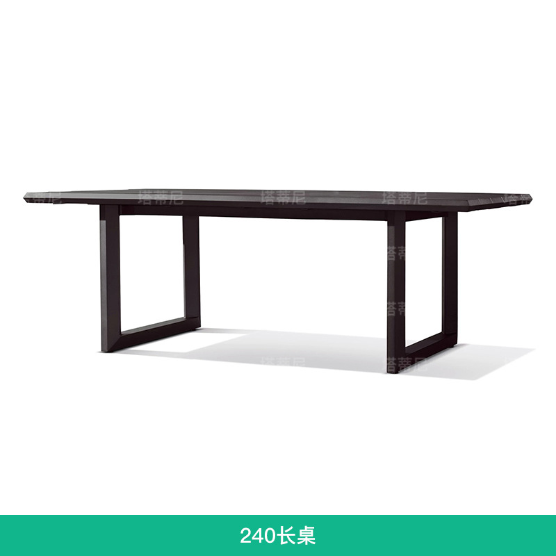 Mesa y silla de teca al aire libre terraza de jardín al aire libre a prueba de agua muebles de protección solar patio al aire libre combinación de mesas y sillas de madera maciza