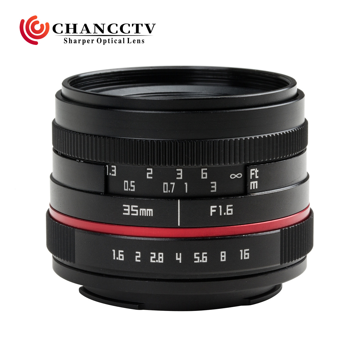 批发 SOCAX 35mm F1.6微单镜头适用于M43 FX NES EOS相机卡口3516
