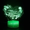 Balloon for mother's day, creative table lamp, LED colorful touch night light, 3D, creative gift