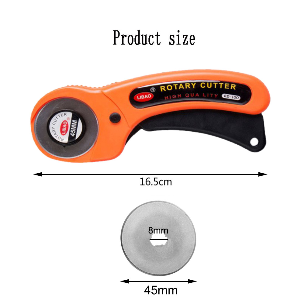 Cortador Rotativo Manual para Tela 45mm para Corte de Tela