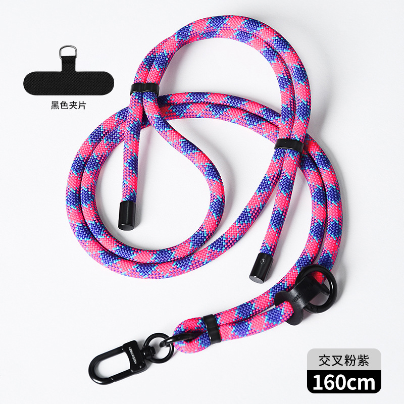 Cordón de teléfono móvil al por mayor crossbody ajustable avanzado Halter muñeca tejida Sling back clip caja del teléfono móvil correa de cordón
